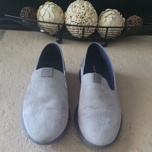 Size 7.5 B Cole Haan Grand Horizon Slip On Gray Suede Women Loafers